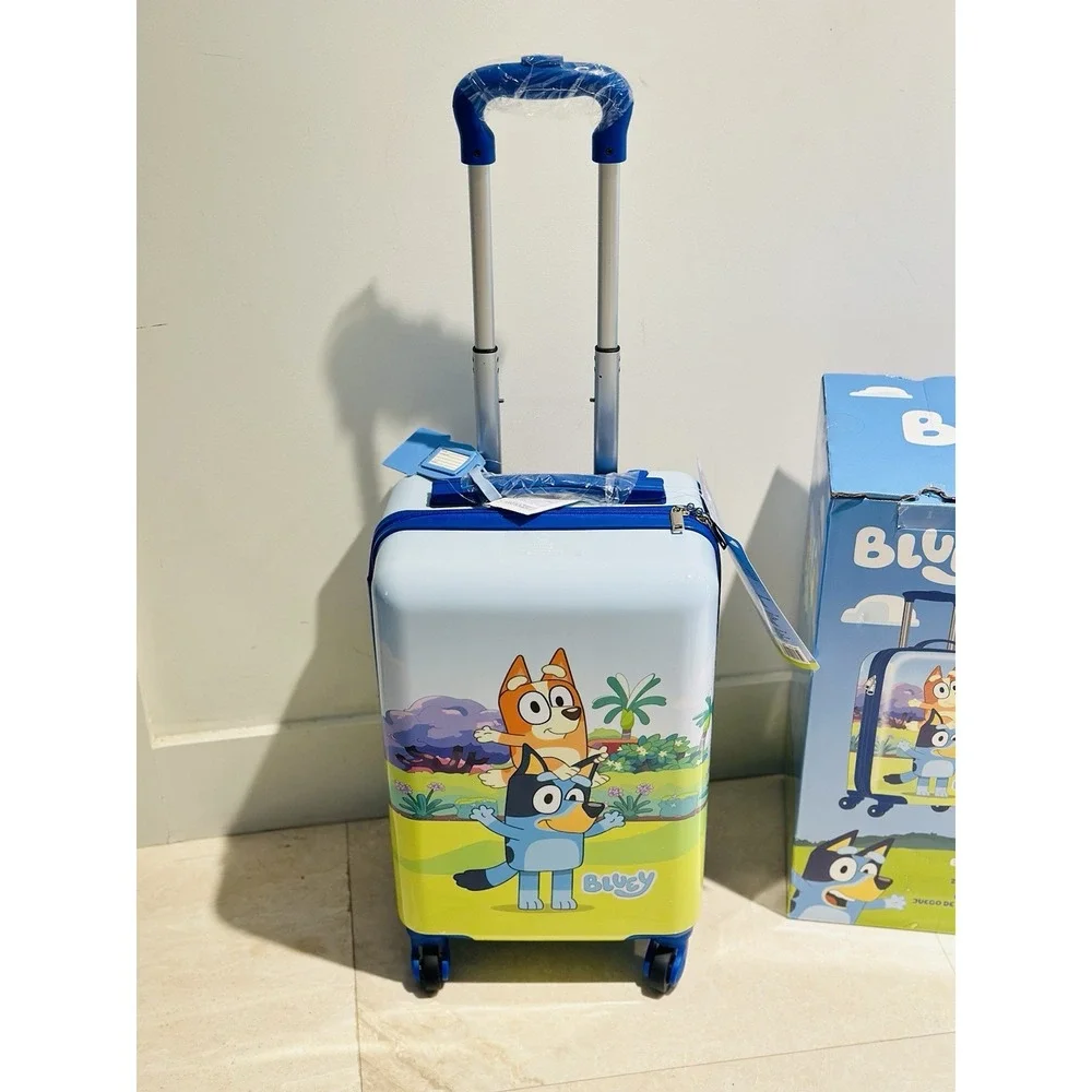 Bluey Kid's Licensed 2 Piece Luggage Bluey Set 1872161 New In Box